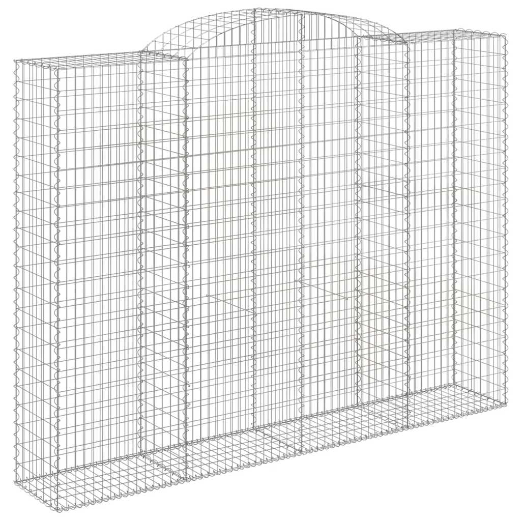 Lučne gabionske košare 4 kom 300x50x220/240cm pocinčano željezo