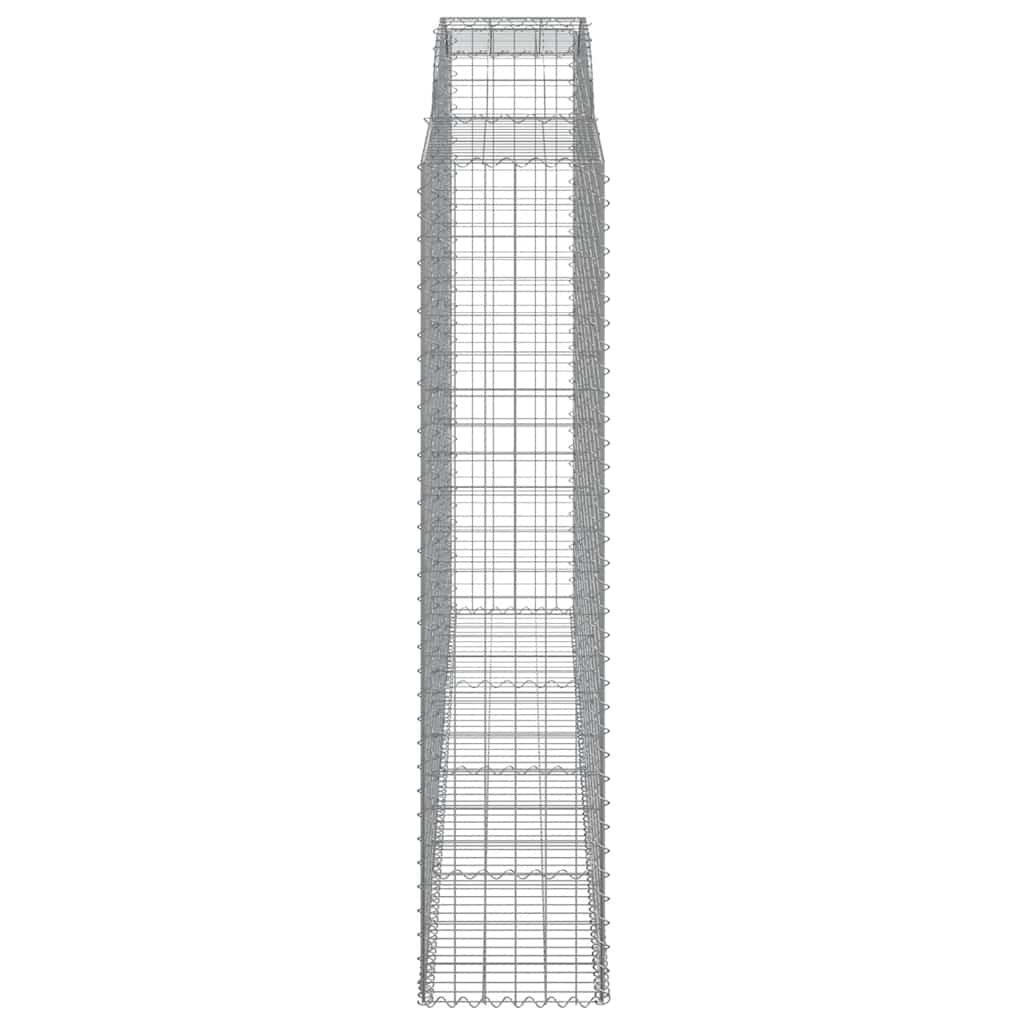 Lučne gabionske košare 4 kom 300x50x220/240cm pocinčano željezo