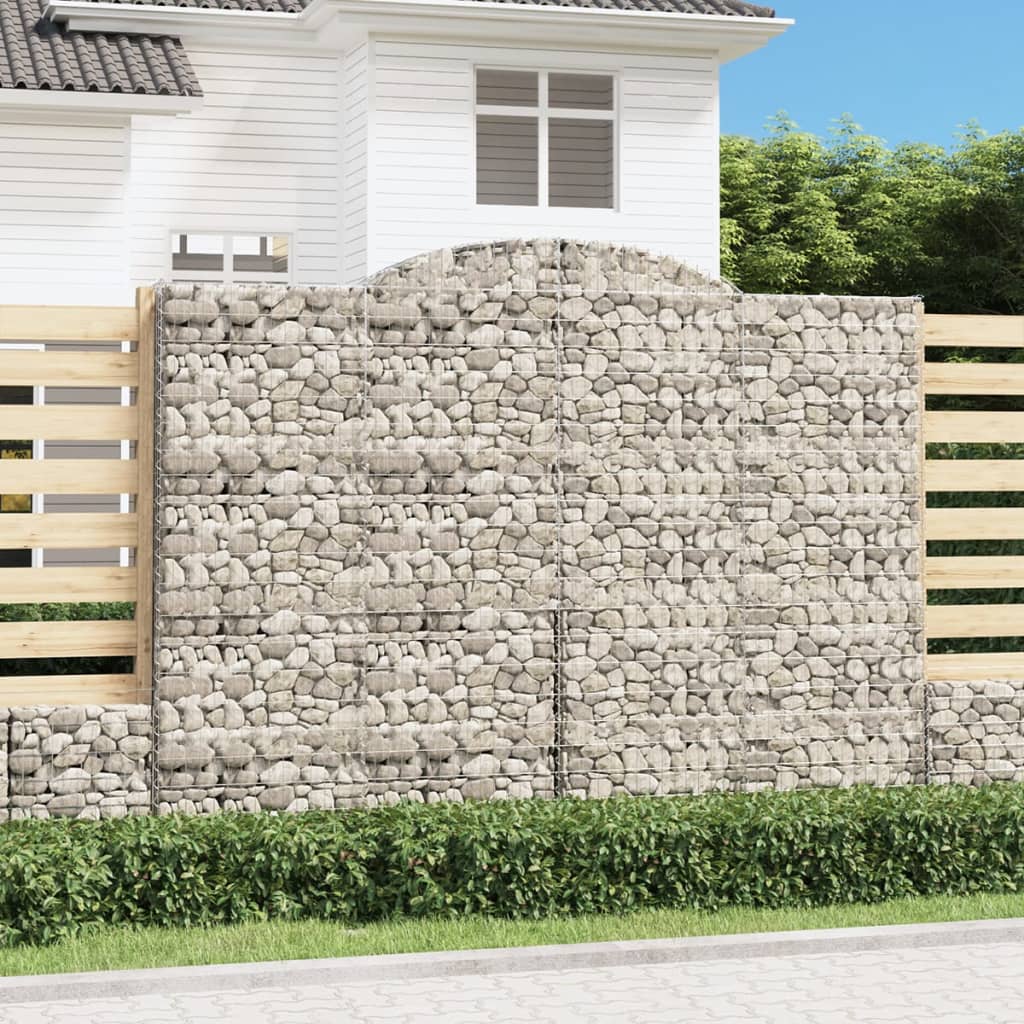 Lučne gabionske košare 12kom 300x50x220/240cm pocinčano željezo