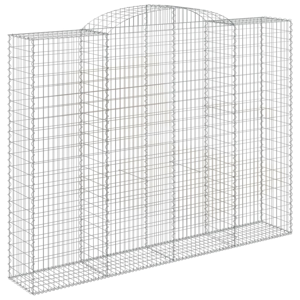 Lučne gabionske košare 15 kom 300x50x220/240 cm pocinčano željezo