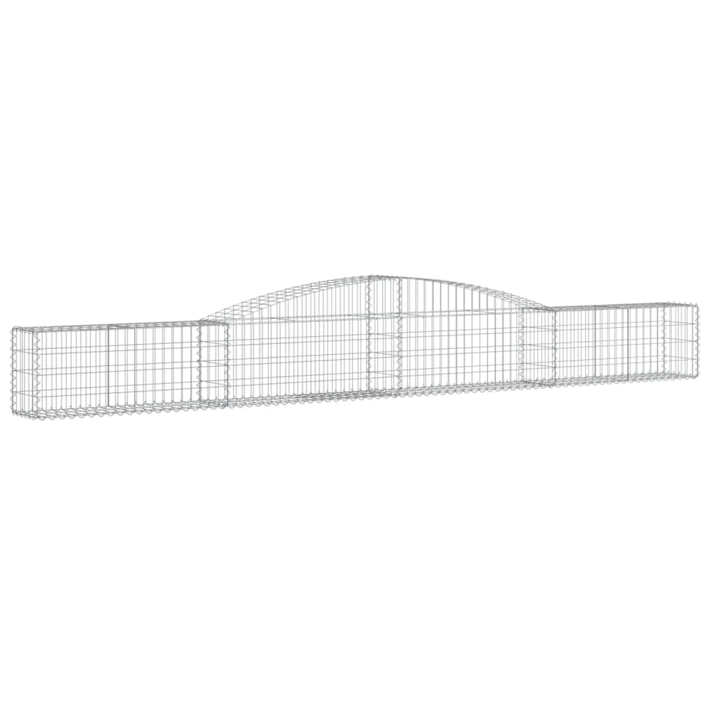 Lučne gabionske košare 4 kom 400x30x40/60 cm pocinčano željezo