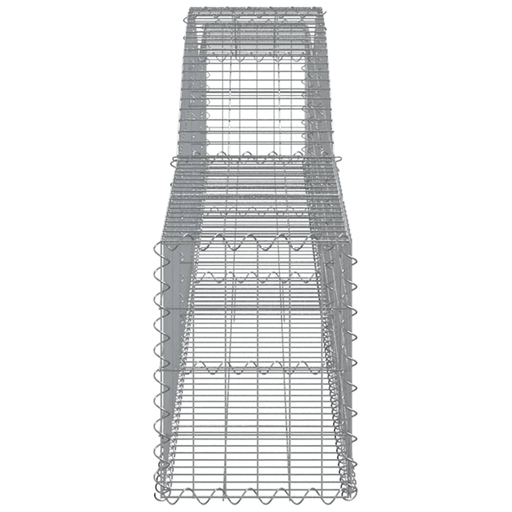 Lučne gabionske košare 4 kom 400x30x40/60 cm pocinčano željezo