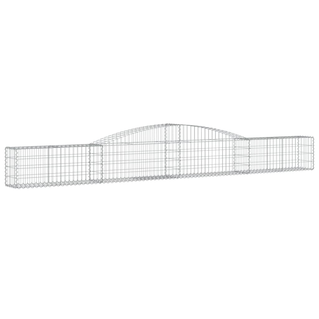Lučne gabionske košare 8 kom 400x30x40/60 cm pocinčano željezo