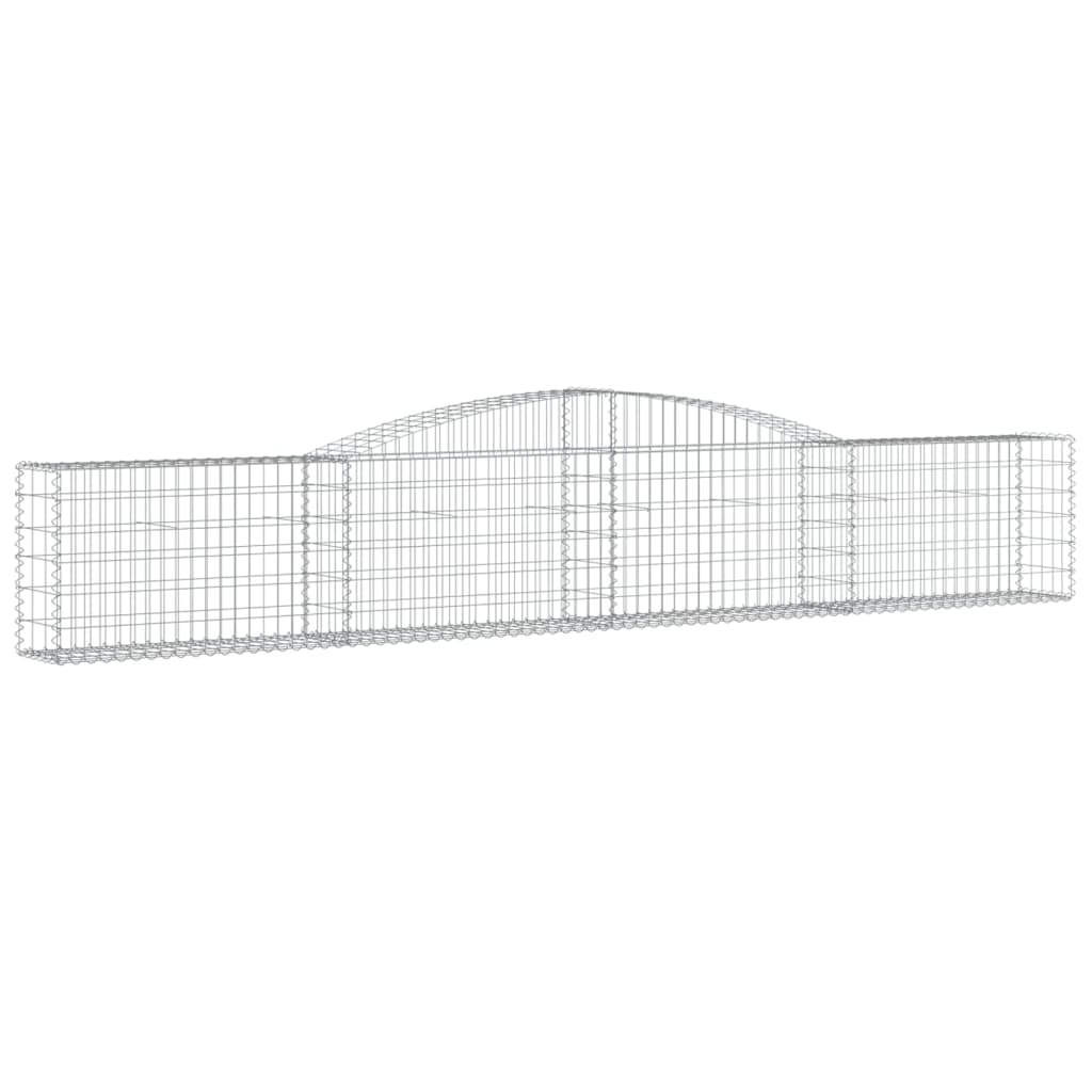 Lučne gabionske košare 5 kom 400x30x60/80 cm pocinčano željezo
