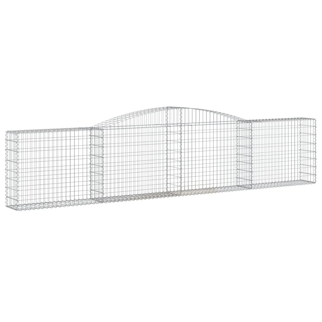 Lučne gabionske košare 2 kom 400x30x80/100 cm pocinčano željezo