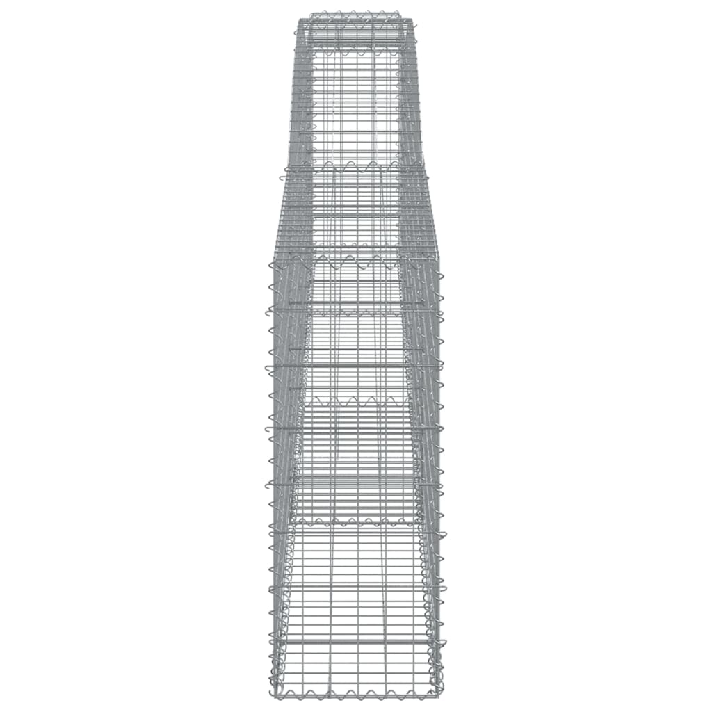 Lučne gabionske košare 2 kom 400x30x80/100 cm pocinčano željezo