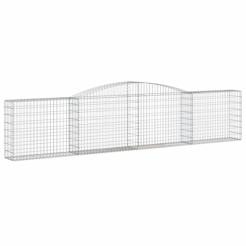 Lučne gabionske košare 15 kom 400x30x80/100cm pocinčano željezo