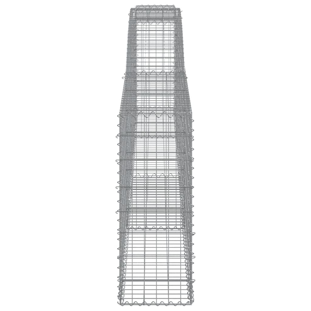 Lučne gabionske košare 15 kom 400x30x80/100cm pocinčano željezo