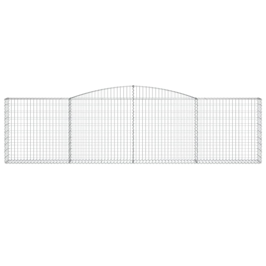 Lučne gabionske košare 2 kom 400x30x100/120cm pocinčano željezo