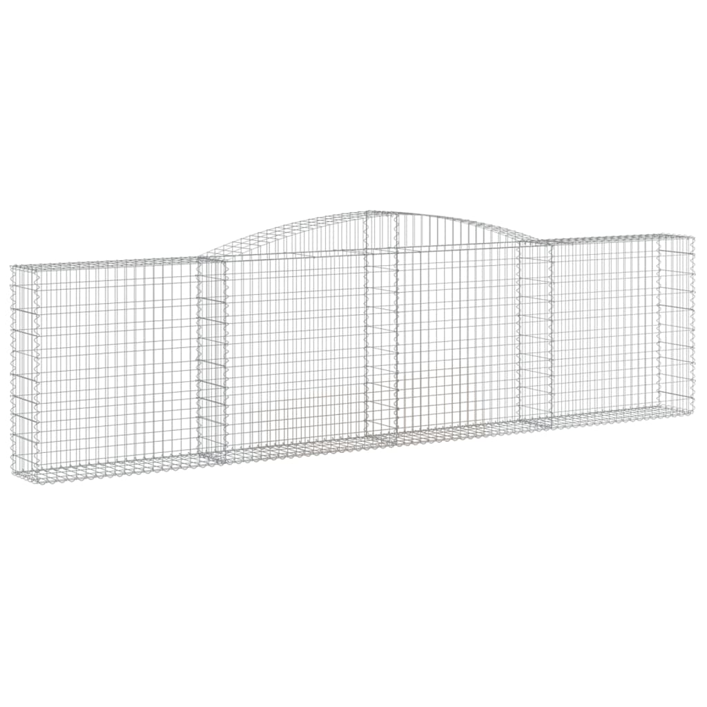 Lučne gabionske košare 6 kom 400x30x100/120cm pocinčano željezo