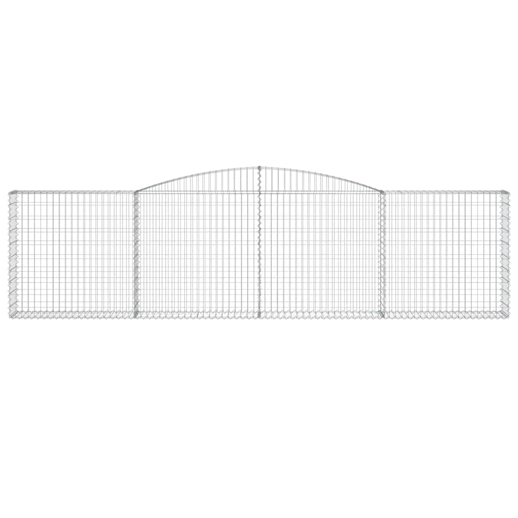 Lučne gabionske košare 8 kom 400x30x100/120cm pocinčano željezo