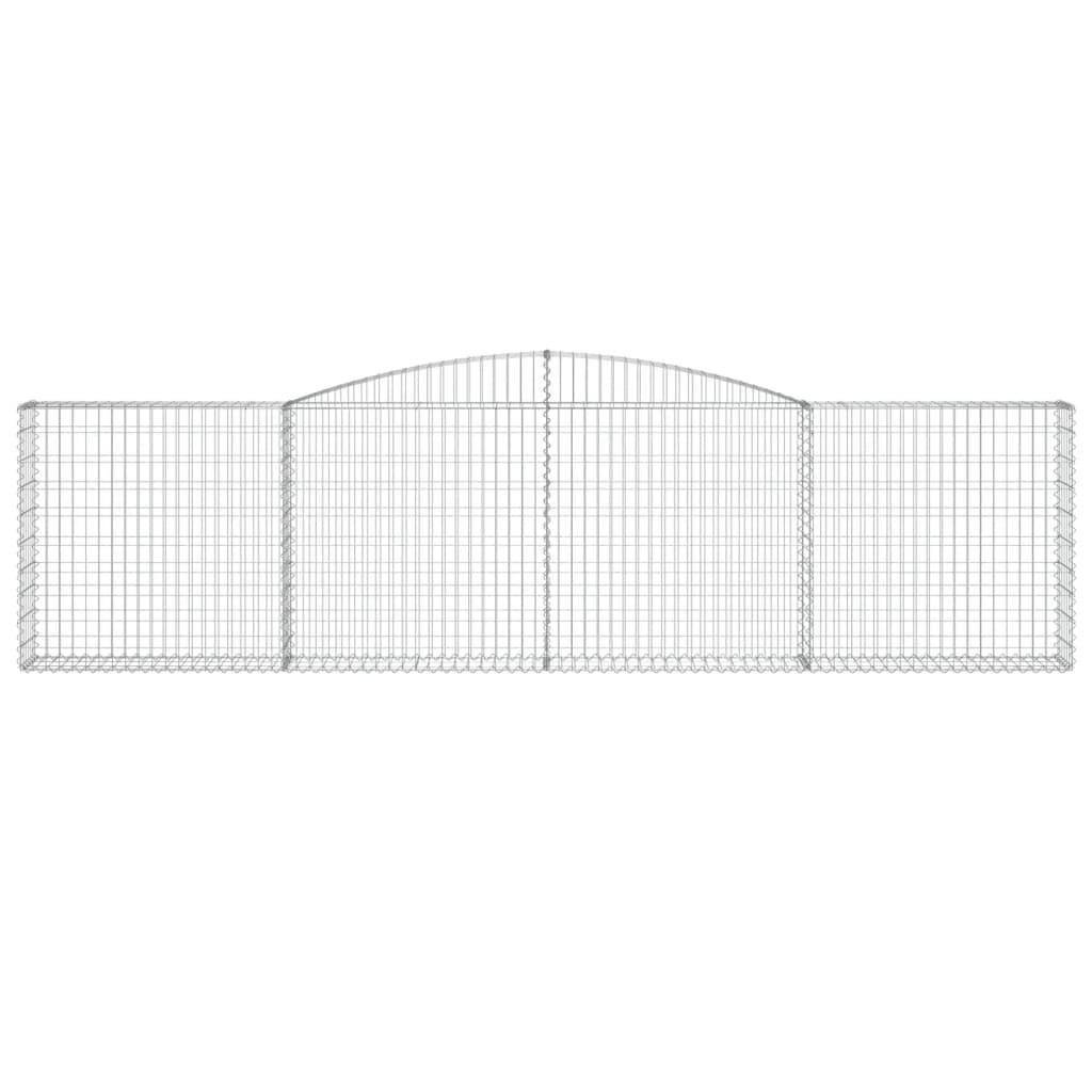 Lučne gabionske košare 9 kom 400x30x100/120cm pocinčano željezo