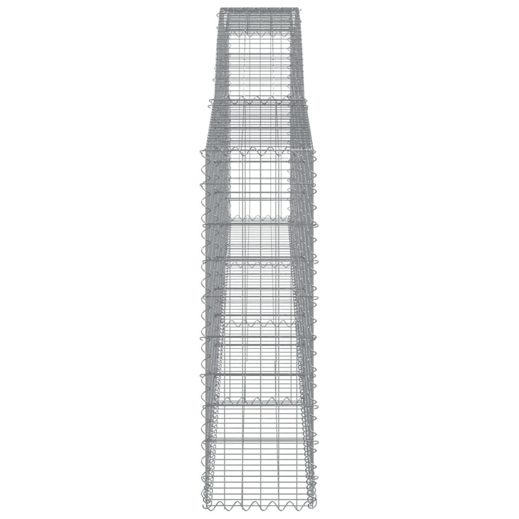 Lučne gabionske košare 10kom 400x30x100/120cm pocinčano željezo