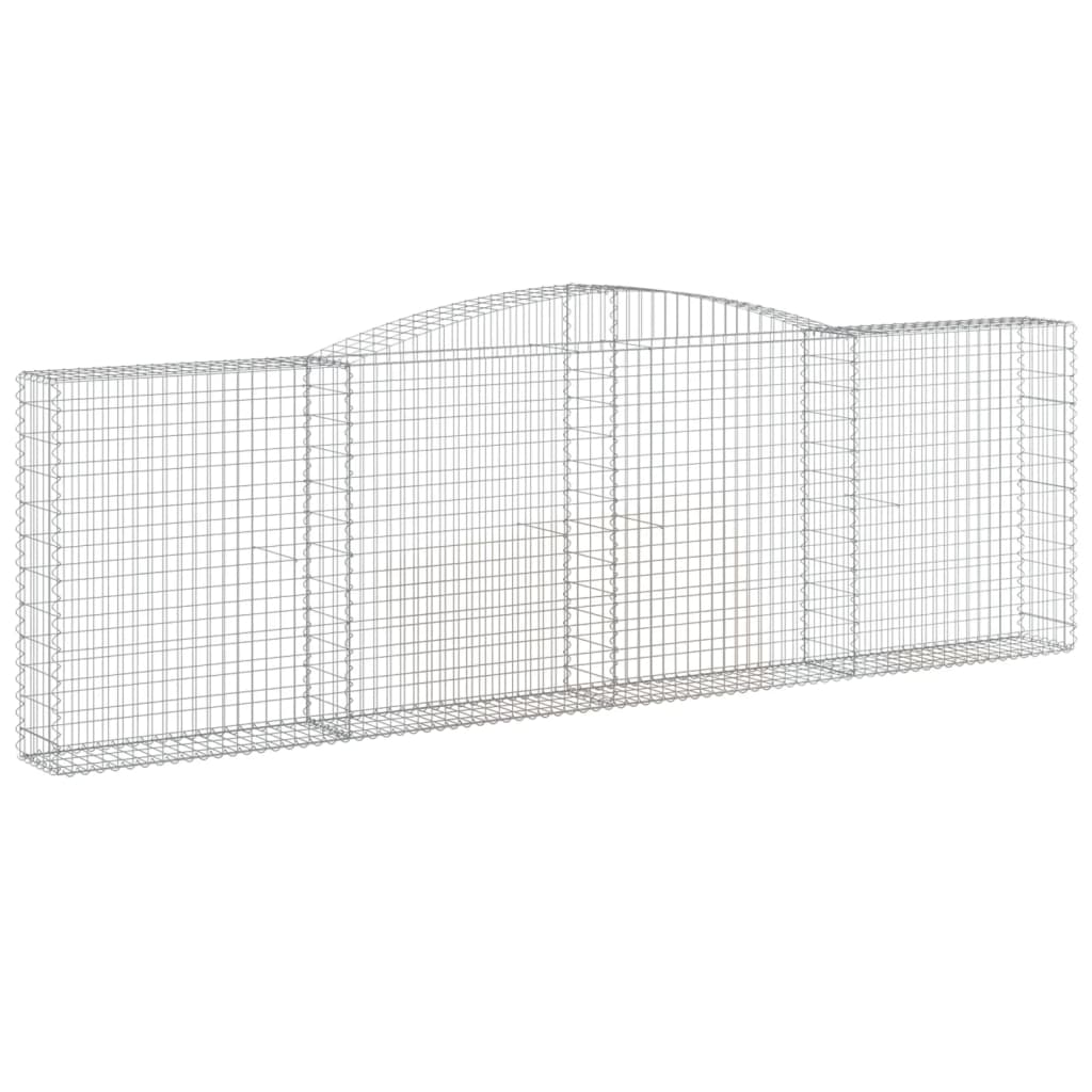 Lučne gabionske košare 3 kom 400x30x120/140cm pocinčano željezo