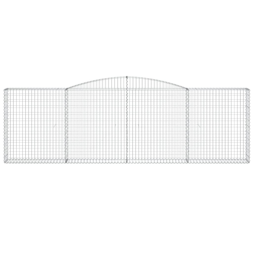 Lučne gabionske košare 5 kom 400x30x120/140cm pocinčano željezo