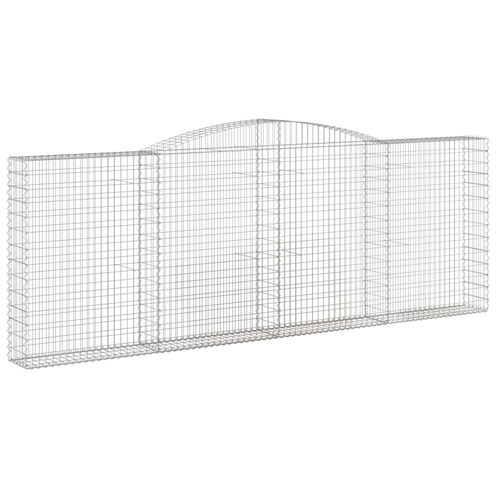 Lučne gabionske košare 4 kom 400x30x40/60 cm pocinčano željezo