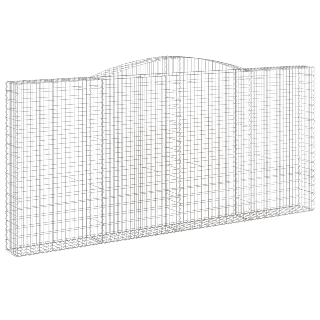 Lučne gabionske košare 2 kom 400x30x180/200cm pocinčano željezo