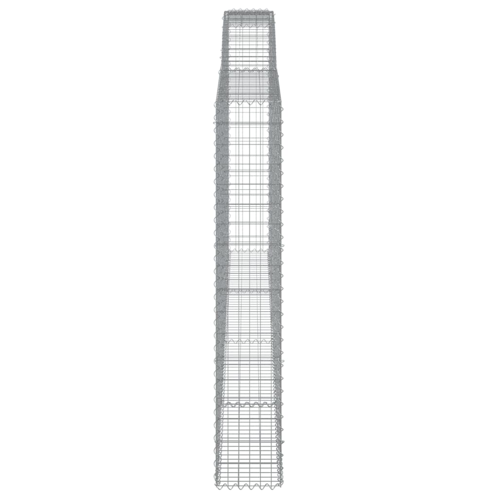 Lučne gabionske košare 2 kom 400x30x180/200cm pocinčano željezo