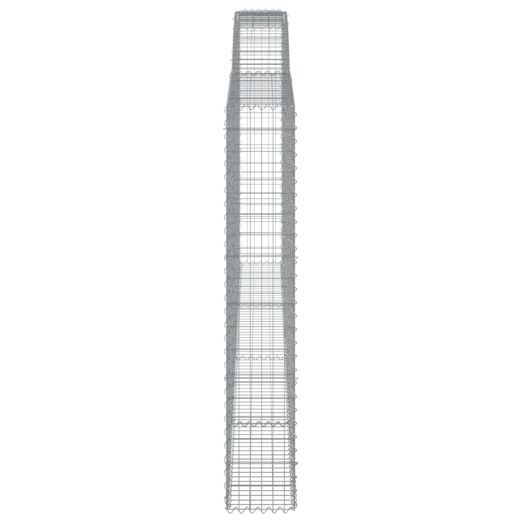 Lučne gabionske košare 6 kom 400x30x180/200cm pocinčano željezo