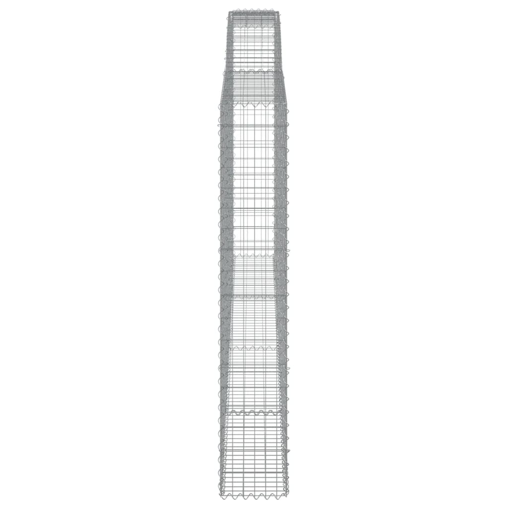 Lučne gabionske košare 7 kom 400x30x180/200cm pocinčano željezo