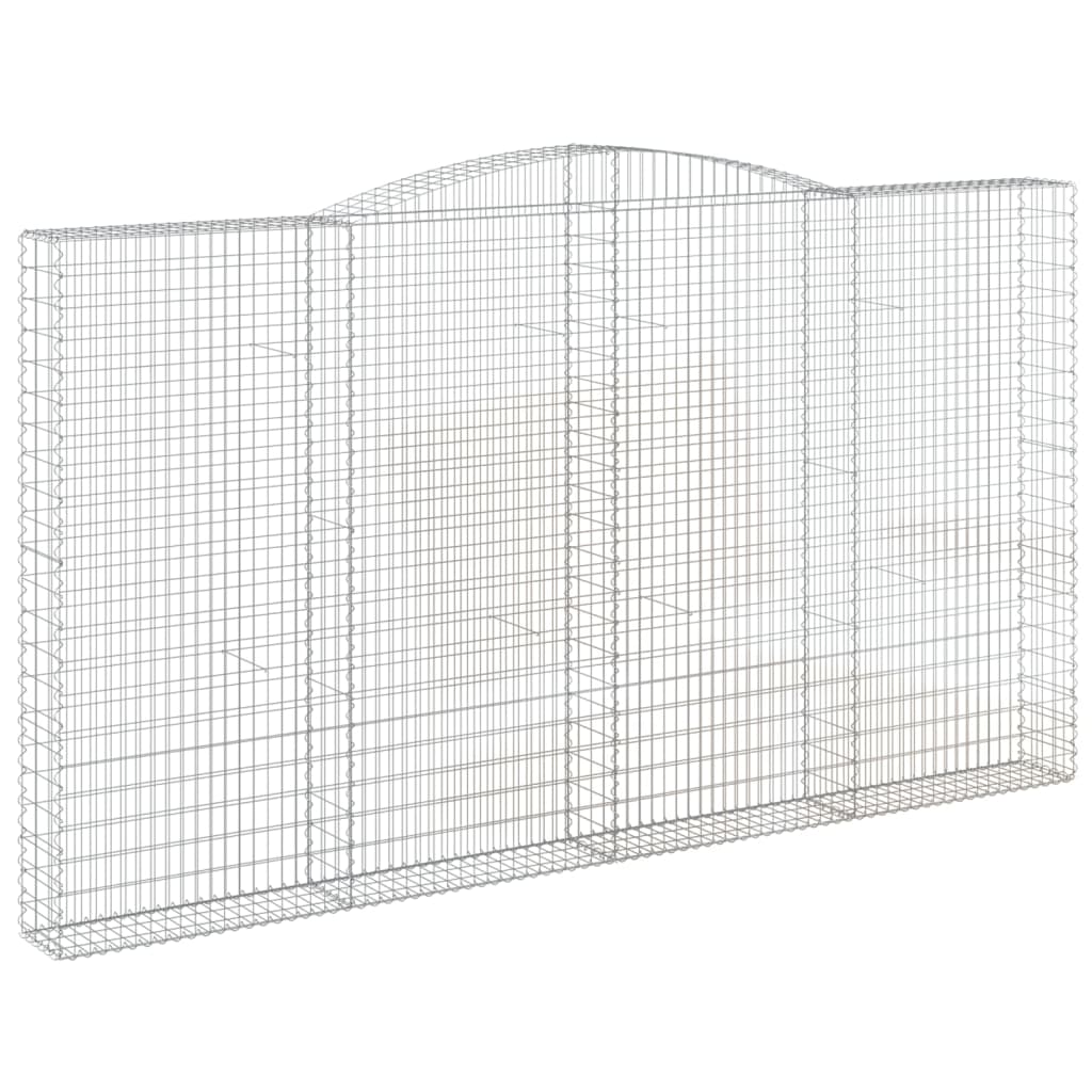 Lučne gabionske košare 10kom 400x30x220/240cm pocinčano željezo