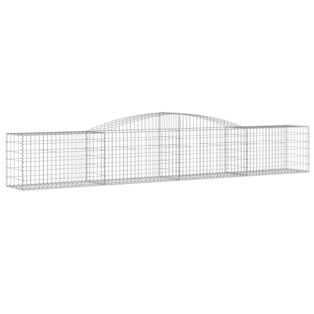 Lučne gabionske košare 9 kom 400x50x60/80 cm pocinčano željezo