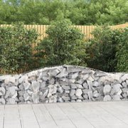 Lučne gabionske košare 9 kom 400x50x60/80 cm pocinčano željezo
