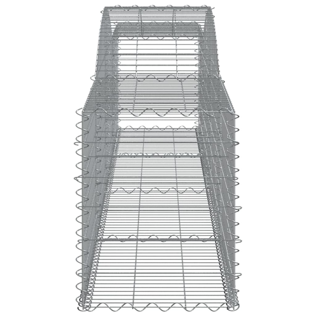Lučne gabionske košare 15 kom 400x50x60/80 cm pocinčano željezo