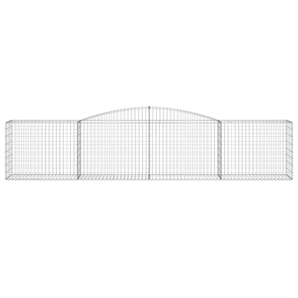 Lučne gabionske košare 2 kom 400x50x80/100 cm pocinčano željezo