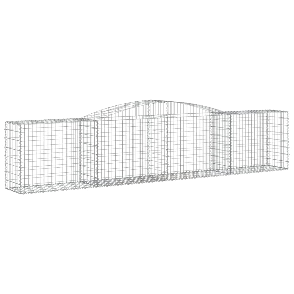 Lučne gabionske košare 4 kom 400x50x80/100 cm pocinčano željezo