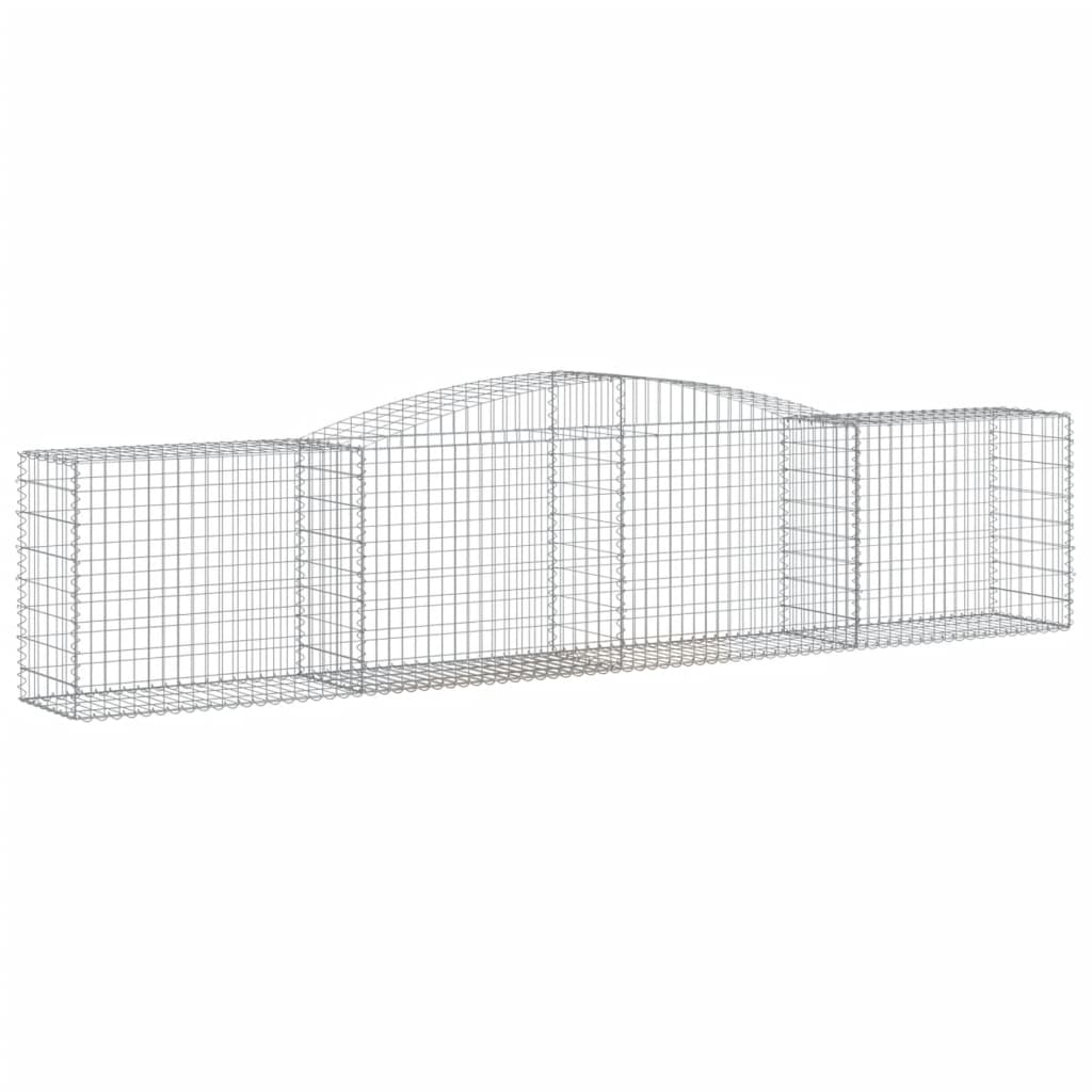 Lučne gabionske košare 8 kom 400x50x80/100 cm pocinčano željezo