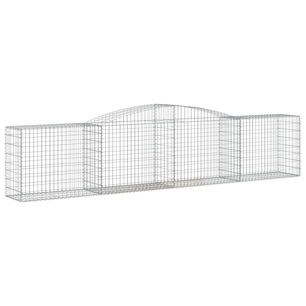 Lučne gabionske košare 9 kom 400x50x80/100 cm pocinčano željezo