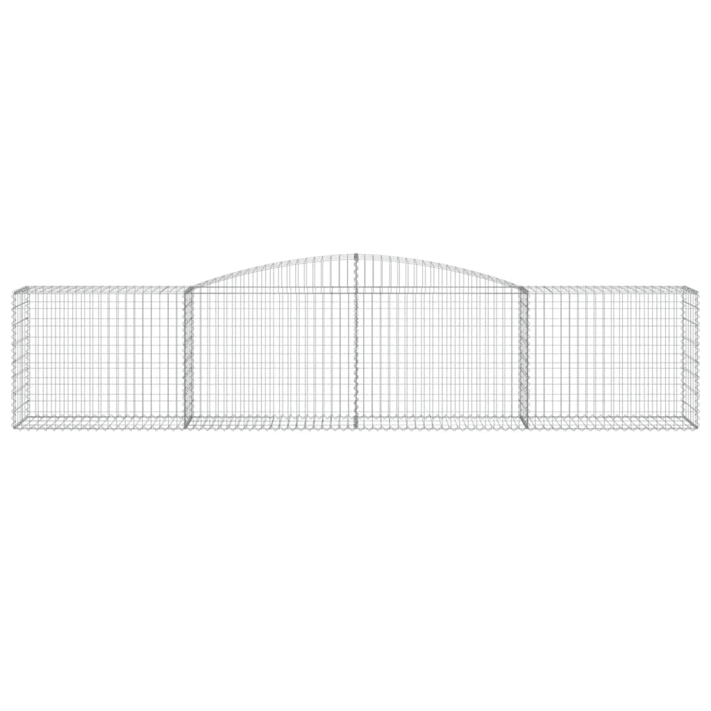 Lučne gabionske košare 9 kom 400x50x80/100 cm pocinčano željezo