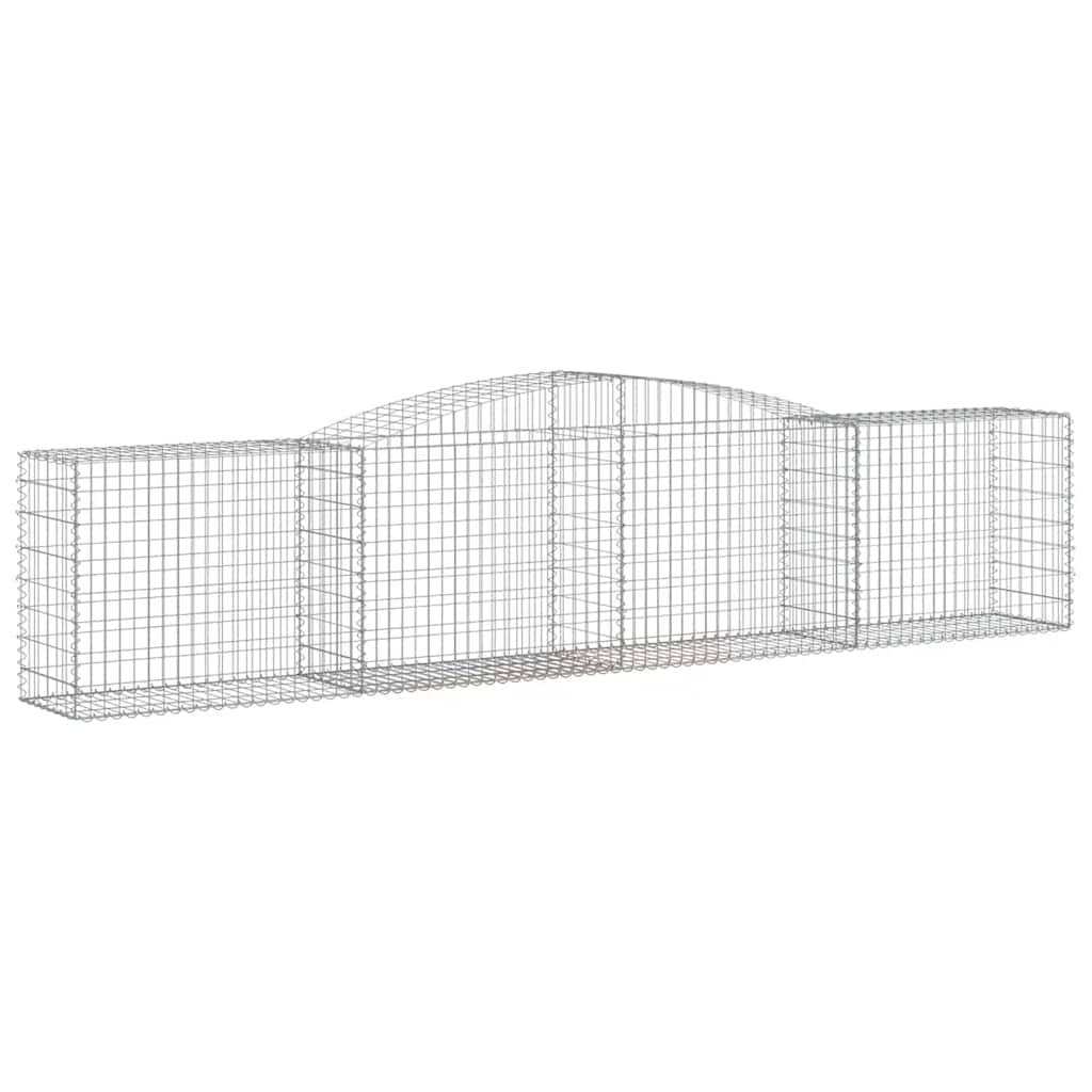 Lučne gabionske košare 15 kom 400x50x80/100cm pocinčano željezo