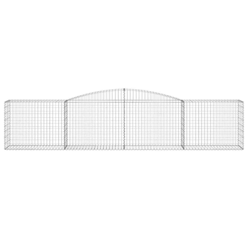 Lučne gabionske košare 15 kom 400x50x80/100cm pocinčano željezo