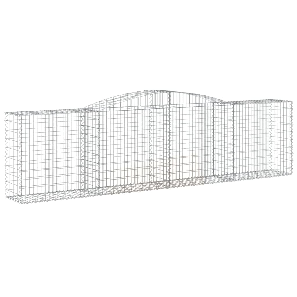 Lučne gabionske košare 7 kom 400x50x100/120cm pocinčano željezo