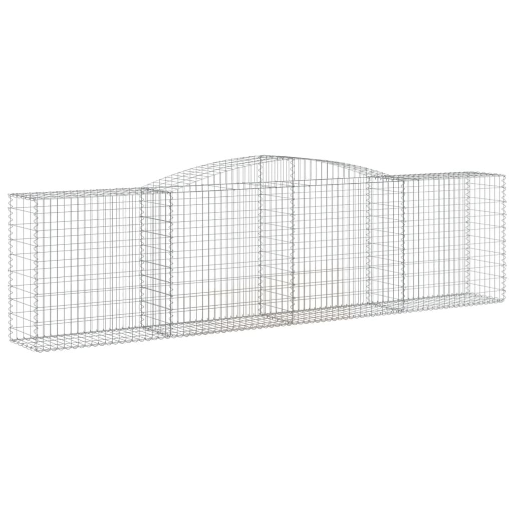Lučne gabionske košare 9 kom 400x50x100/120cm pocinčano željezo