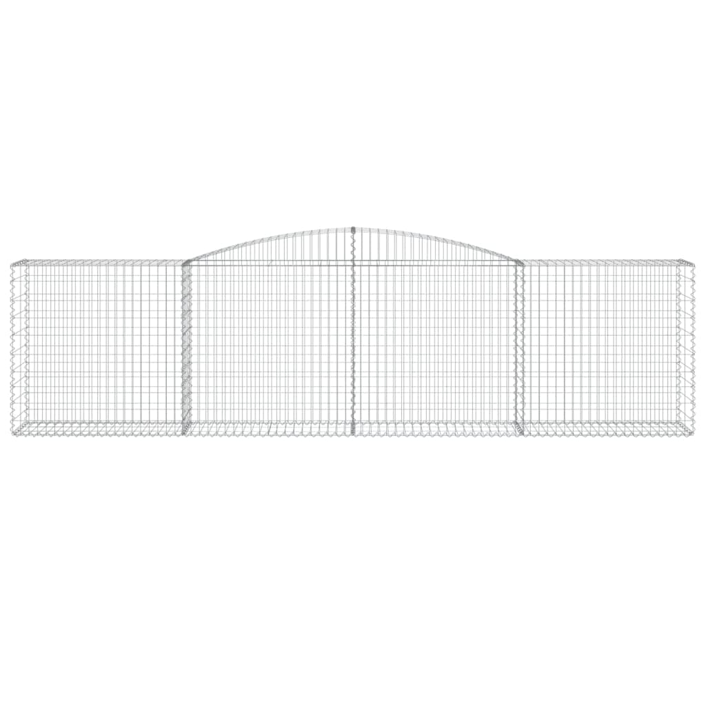 Lučne gabionske košare 25kom 400x50x100/120cm pocinčano željezo