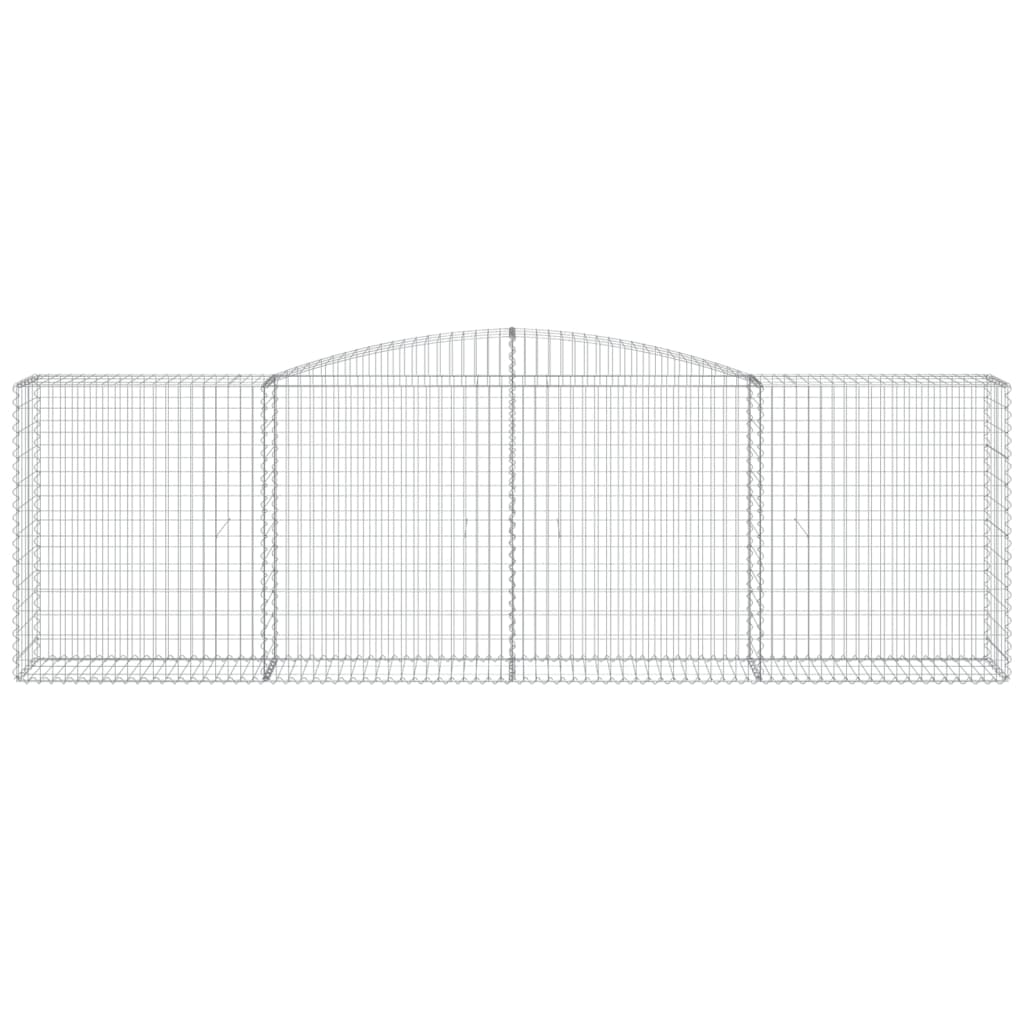 Lučne gabionske košare 4 kom 400x50x120/140cm pocinčano željezo