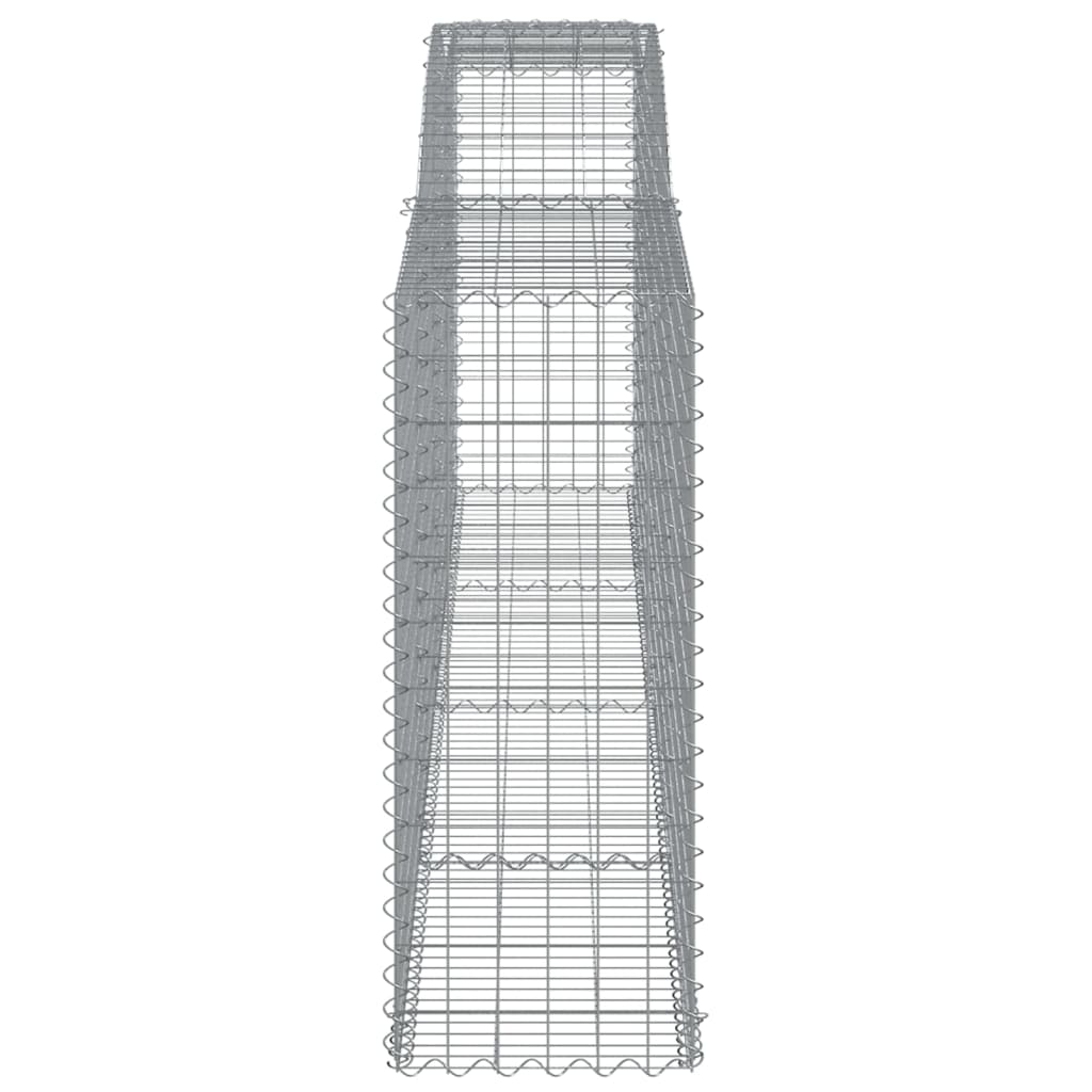 Lučne gabionske košare 9 kom 400x50x120/140cm pocinčano željezo