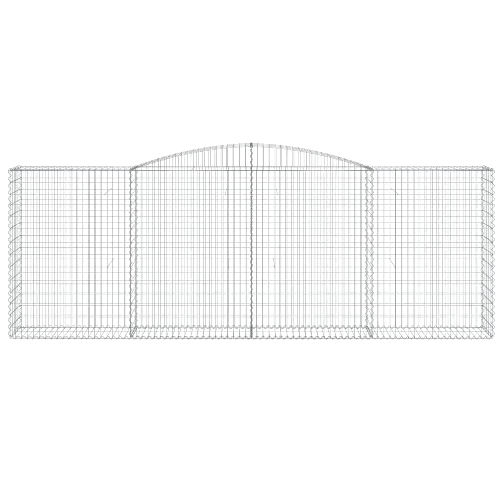 Lučne gabionske košare 3 kom 400x50x140/160cm pocinčano željezo
