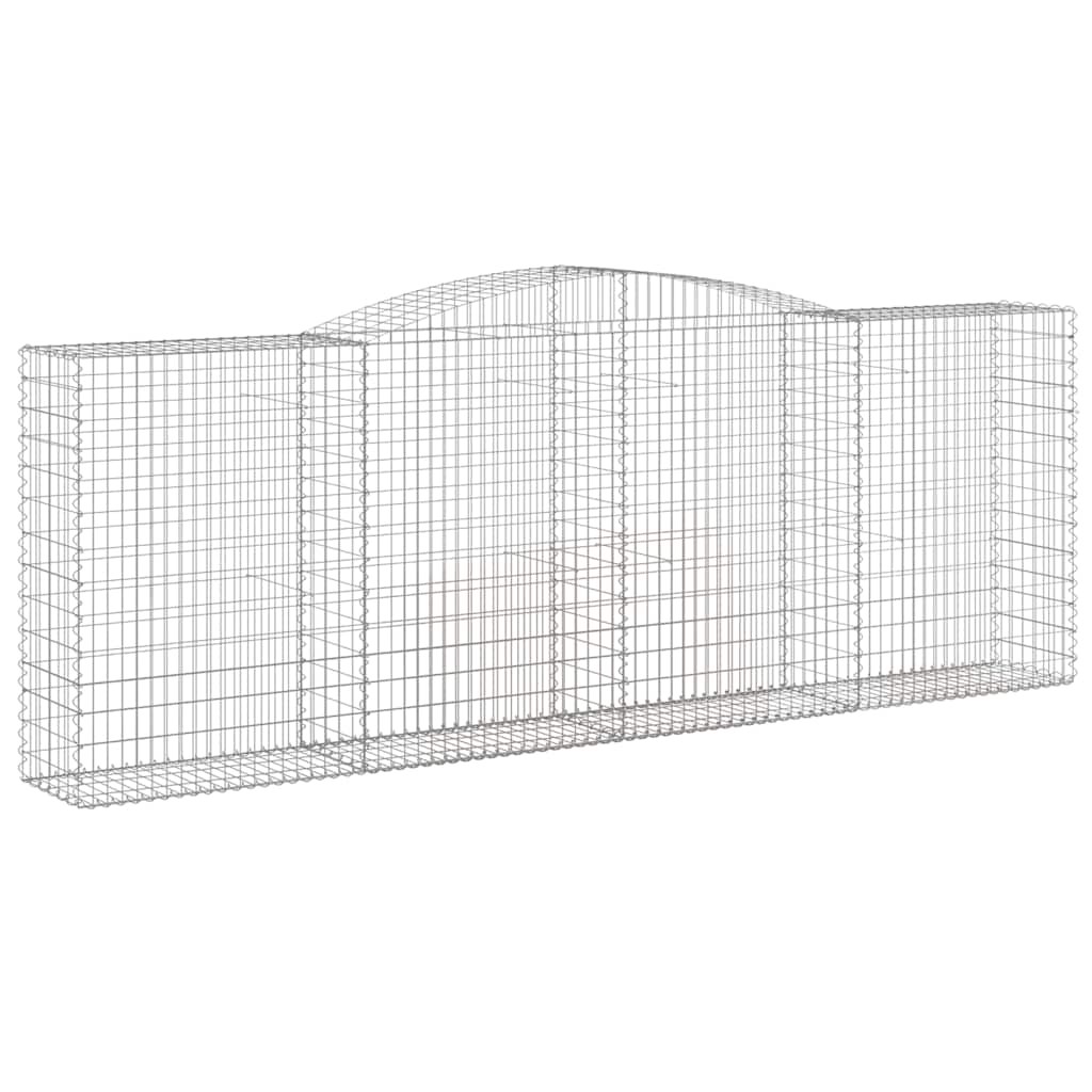 Lučne gabionske košare 5 kom 400x50x140/160cm pocinčano željezo