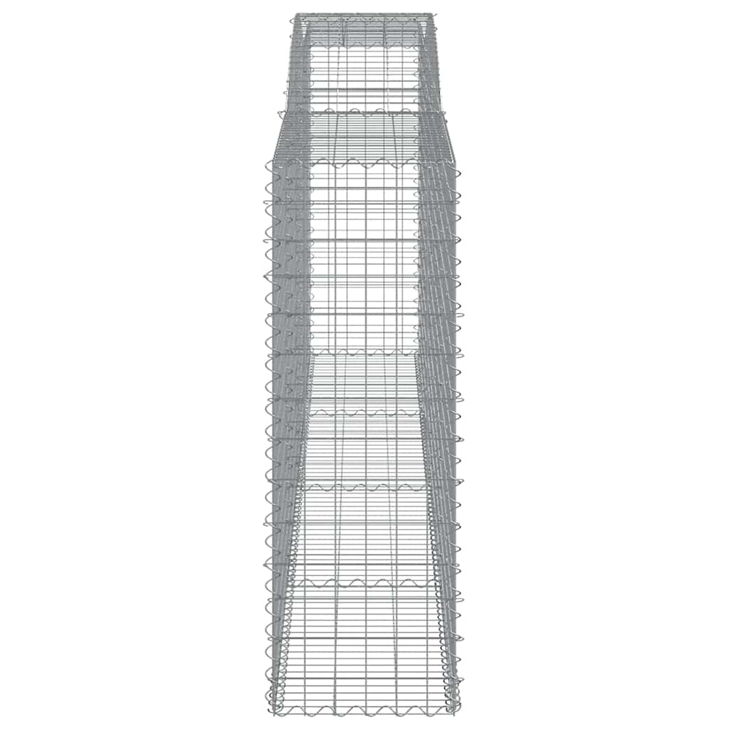 Lučne gabionske košare 5 kom 400x50x140/160cm pocinčano željezo