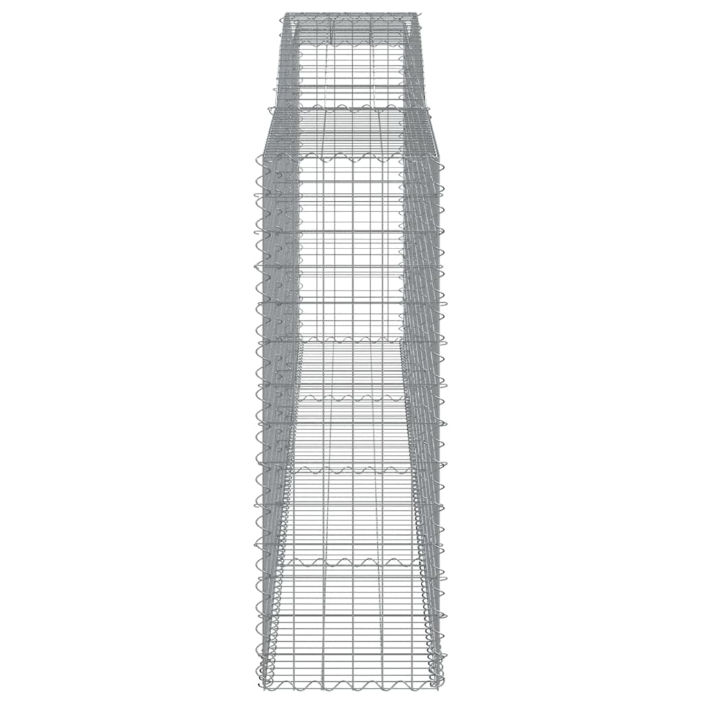 Lučne gabionske košare 10kom 400x50x140/160cm pocinčano željezo