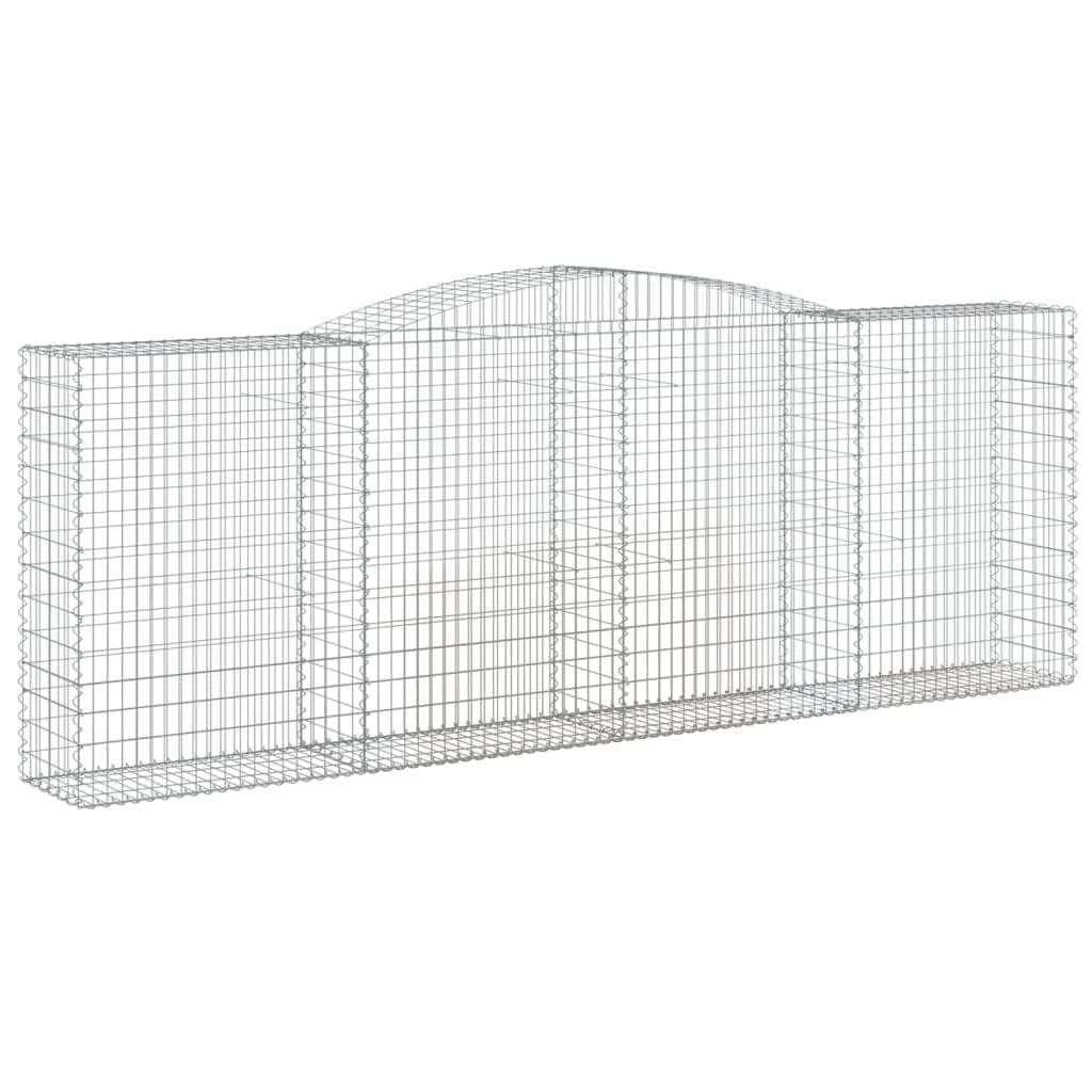 Lučne gabionske košare 20 kom 400 x 50 x 140/160 cm željezne