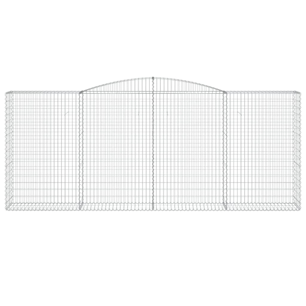 Lučne gabionske košare 4 kom 400x50x160/180cm pocinčano željezo