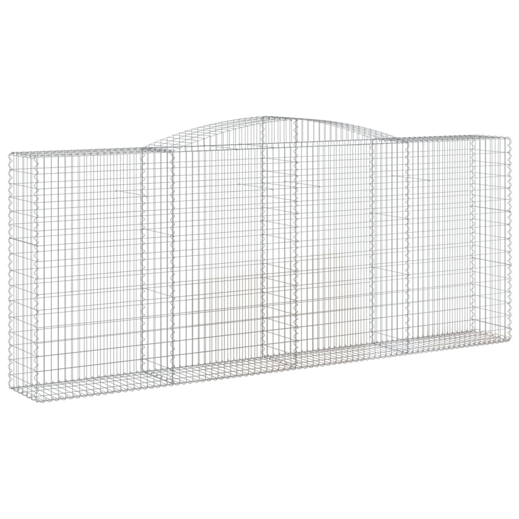 Lučne gabionske košare 7 kom 400x50x160/180cm pocinčano željezo
