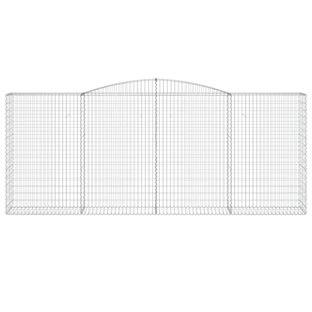 Lučne gabionske košare 10kom 400x50x160/180cm pocinčano željezo