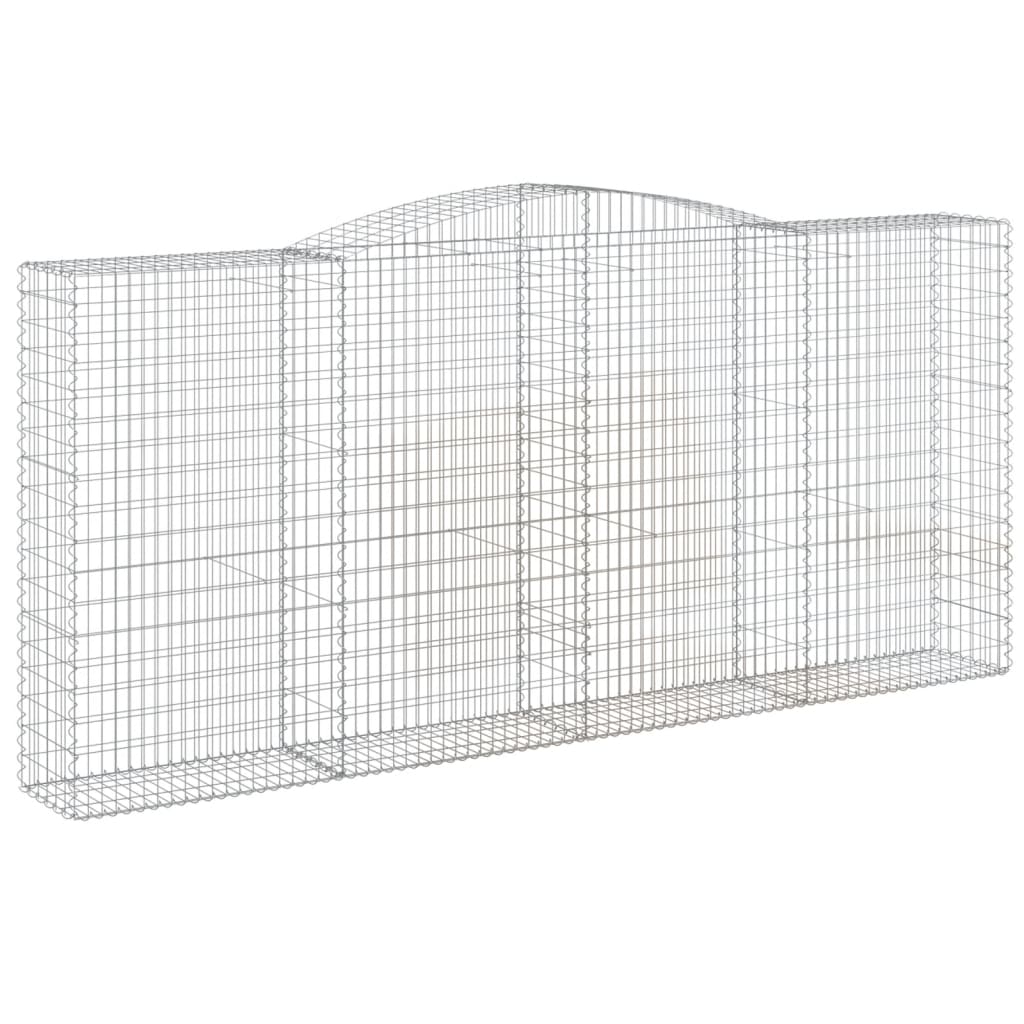 Lučne gabionske košare 4 kom 400x50x180/200cm pocinčano željezo