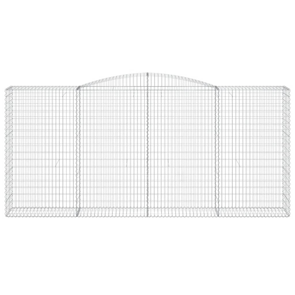 Lučne gabionske košare 4 kom 400x50x180/200cm pocinčano željezo